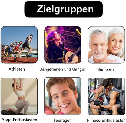 Atemtrainer Lungentrainer, Atemtrainingsgerät Für Die Lungenkapazität, Atemübungen Trainer Mit Einstellbaren Widerständen Zur Steigerung Der Atemausdauer, Lungentrainer Sport, Schwarz
