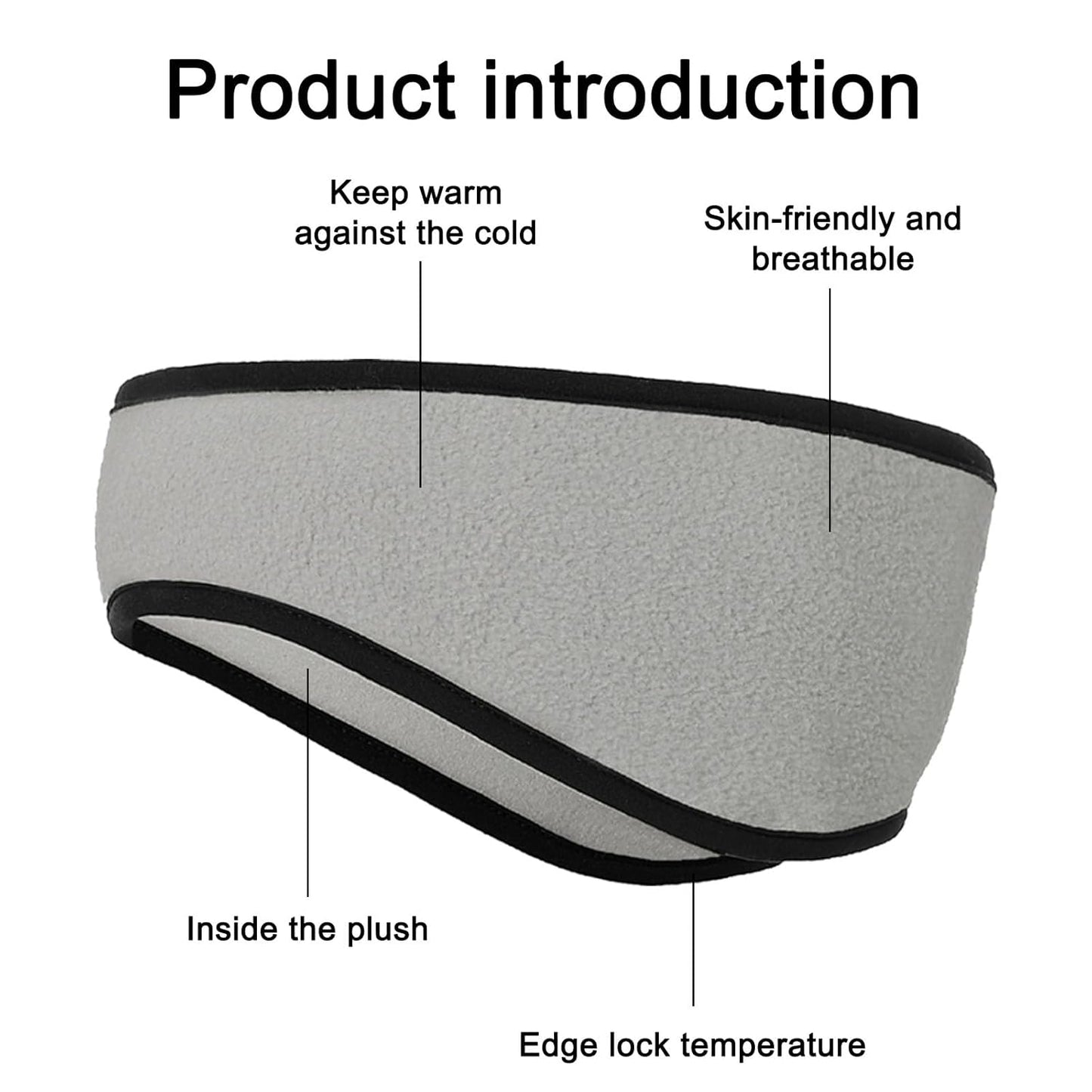 3-Teiliges Winter-Stirnband, Ohrenschutz,  Warm Und Bequem, Gehörschutz, Winter-Stirnband, Geeignet Für Outdoor-Sportarten